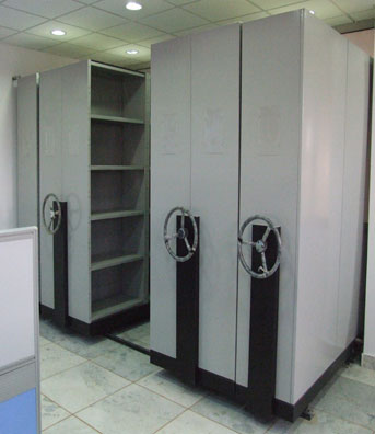 Compactus unit storage solution with Ezi-Drive operation
